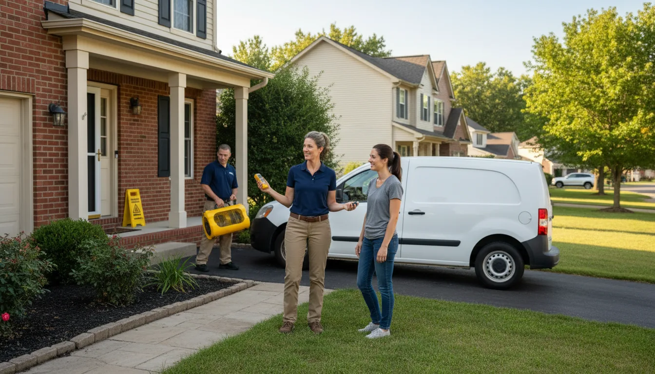 Residential water damage restoration in Mattawana, PA